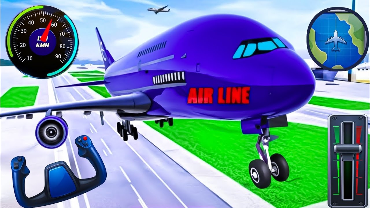 Boeing 747 Engine Failure Emergency Landing - Flight Pilot Simulator Android Gameplay