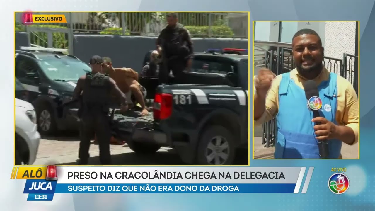 Preso na cracolândia chega na delegacia | ALÔ JUCA | TV ARATU