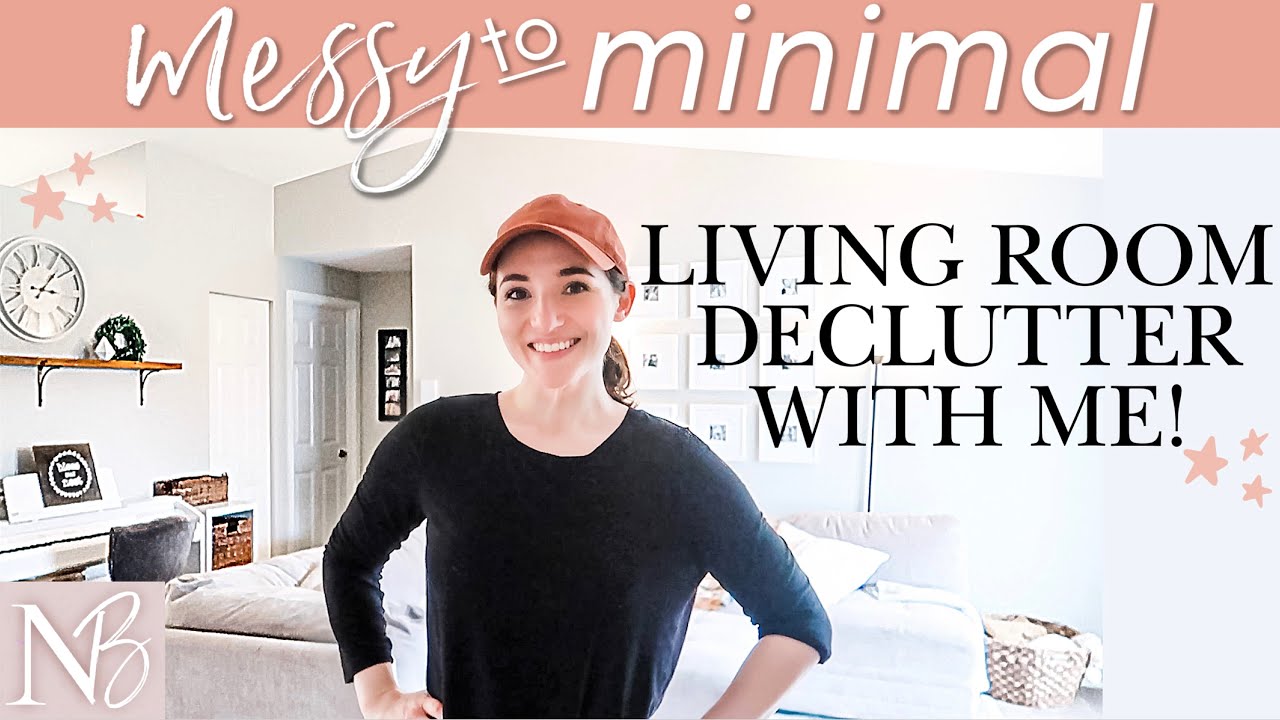 EXTREME DECLUTTER + ORGANIZE WITH ME | Living Room Transformation | Messy To Minimal Ep 2