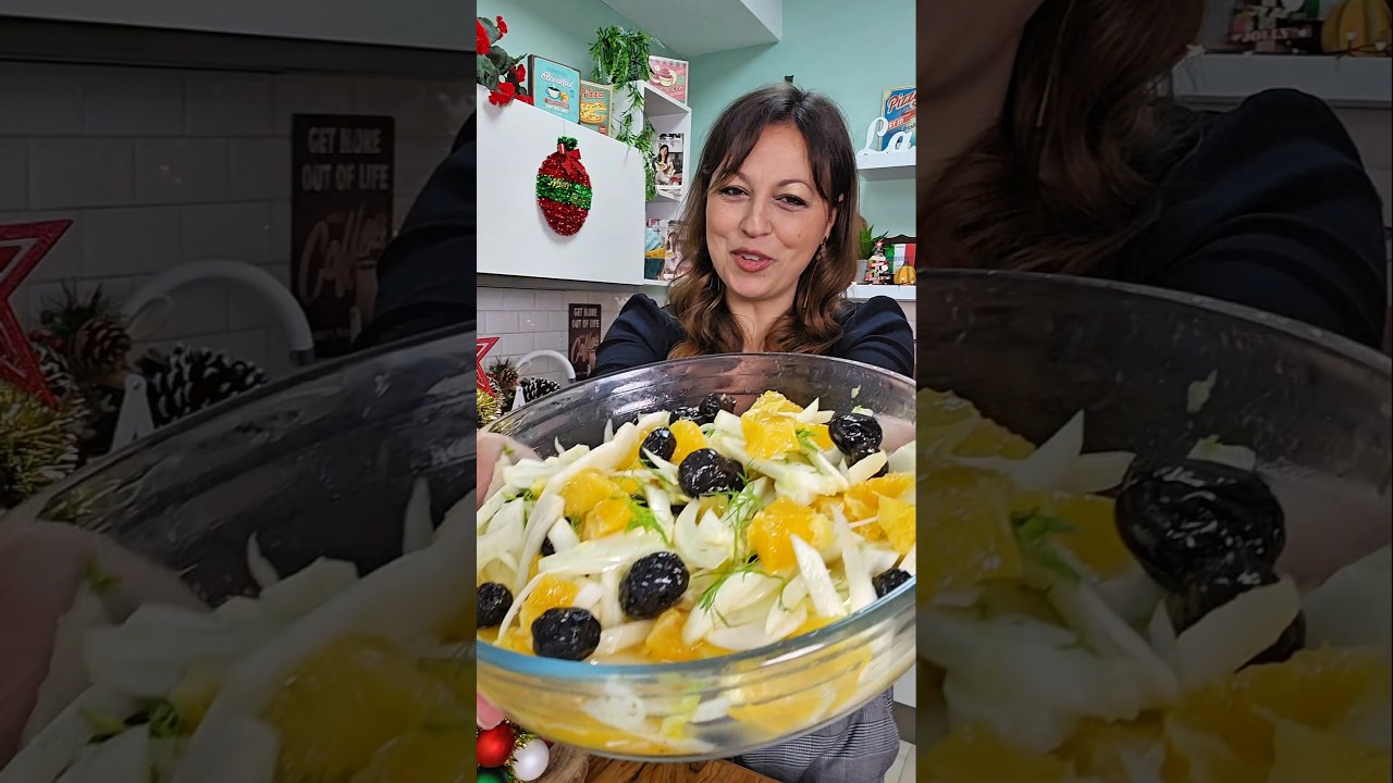 Insalata di finocchi arance e olive 😋non pu&ograve; mancare a Natale 🎅
