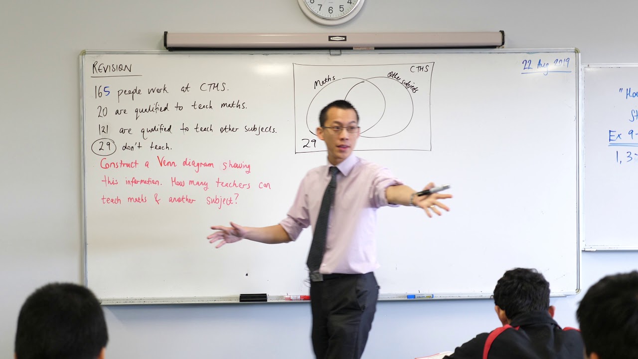Two Way Tables (1 of 2: Reviewing Venn diagrams)