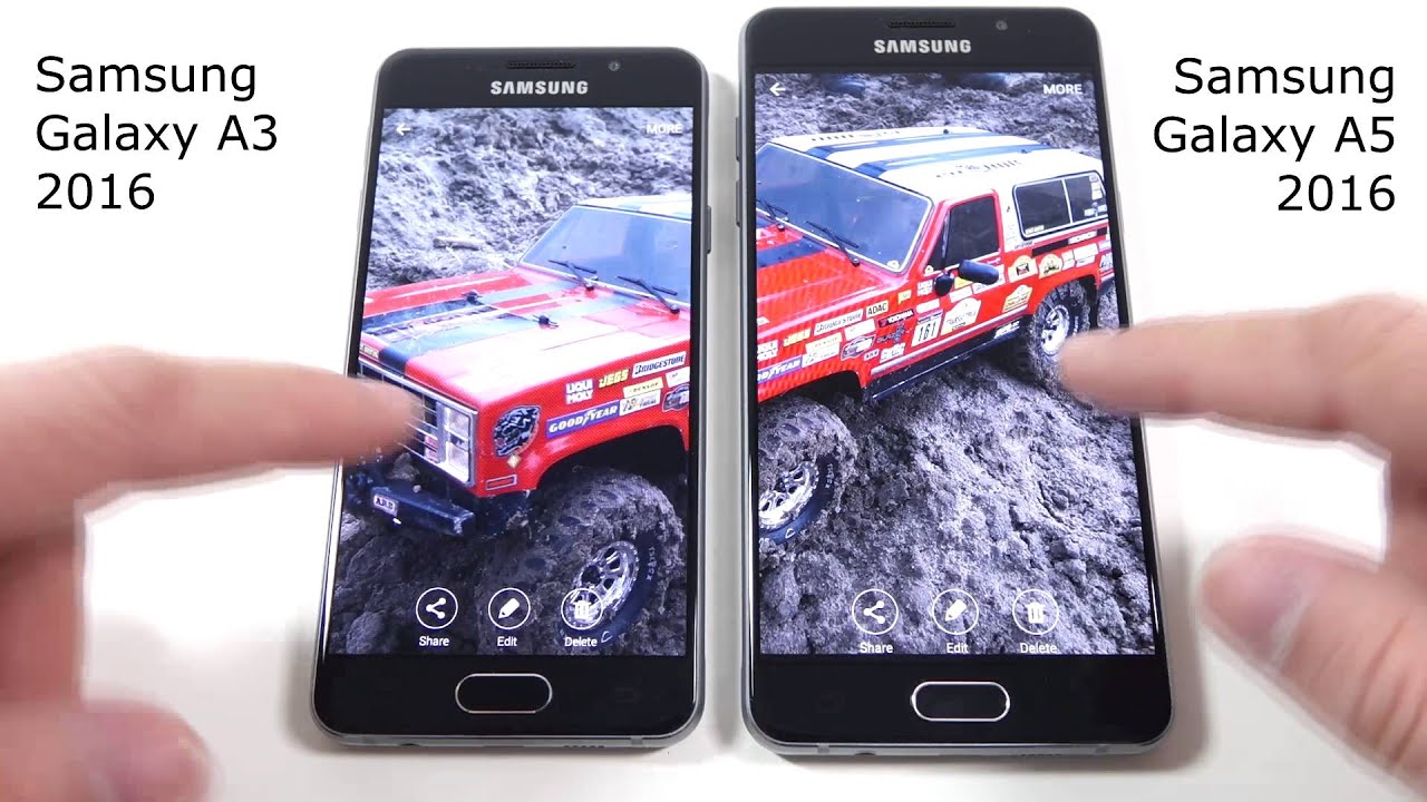Samsung Galaxy A3 2016 versus Samsung Galaxy A5 2016