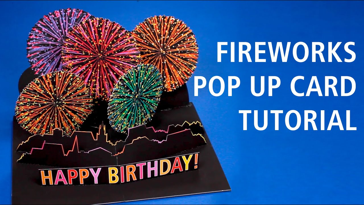 Fireworks Pop Up Card Tutorial