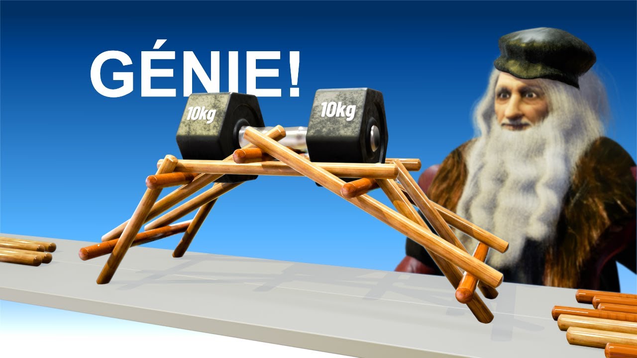 La MAGIE derrière le pont autoportant de Léonard de Vinci !