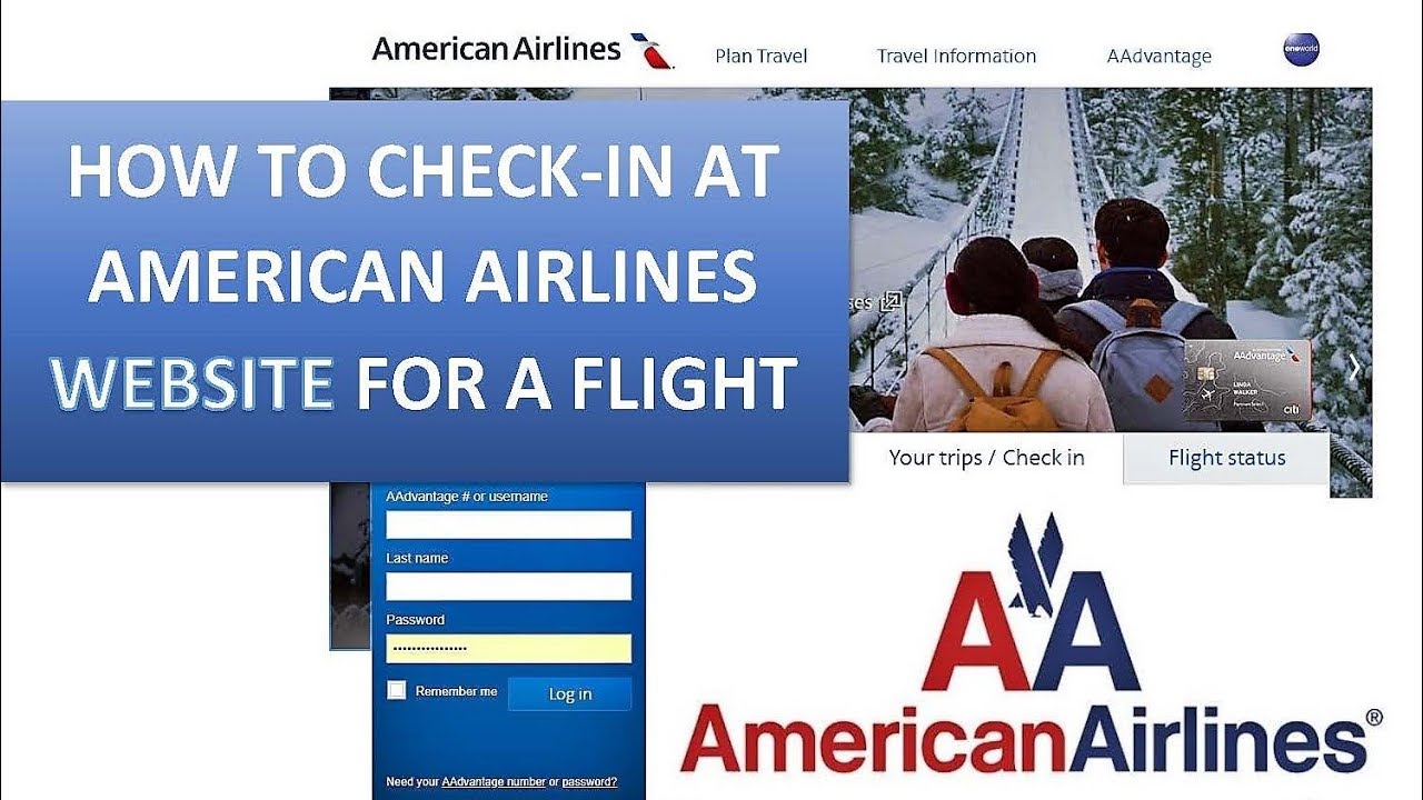 TRAVEL TIPS | AMERICAN AIRLINES : HOW TO CHECK-IN AT AMERICAN AIRLINES WEBSITE
