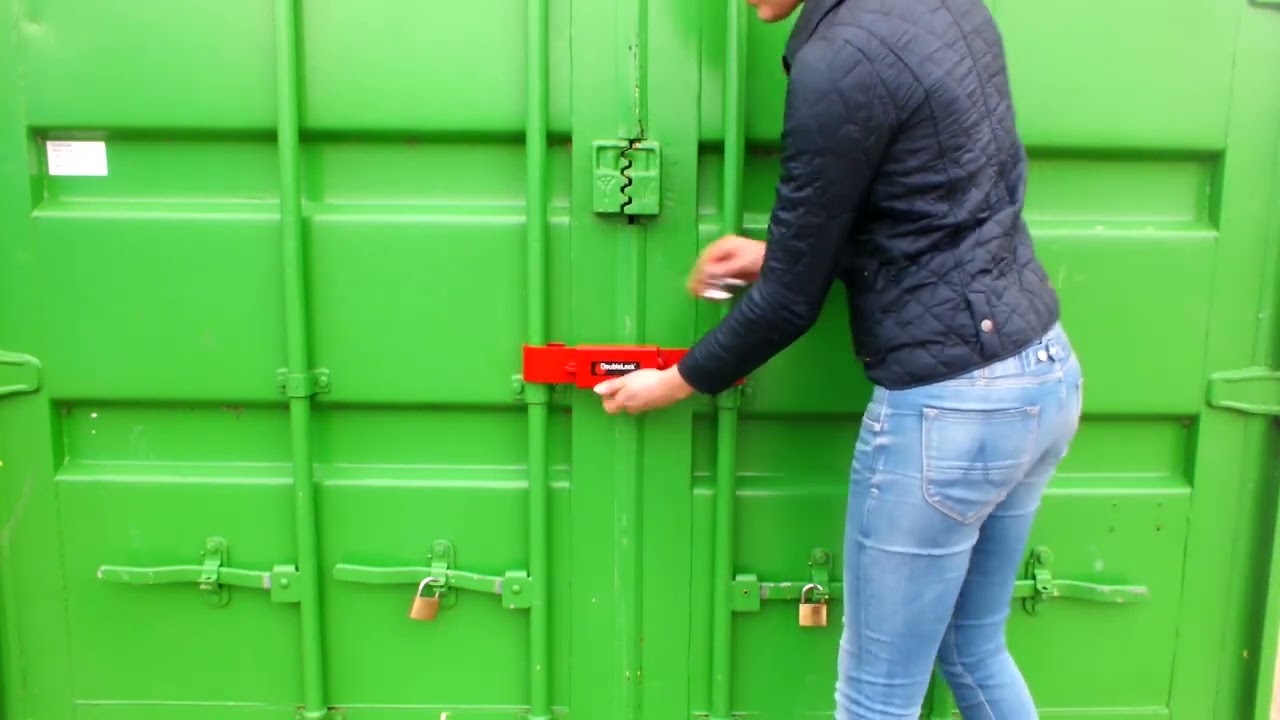 DoubleLock Container Lock JUNIOR RED
