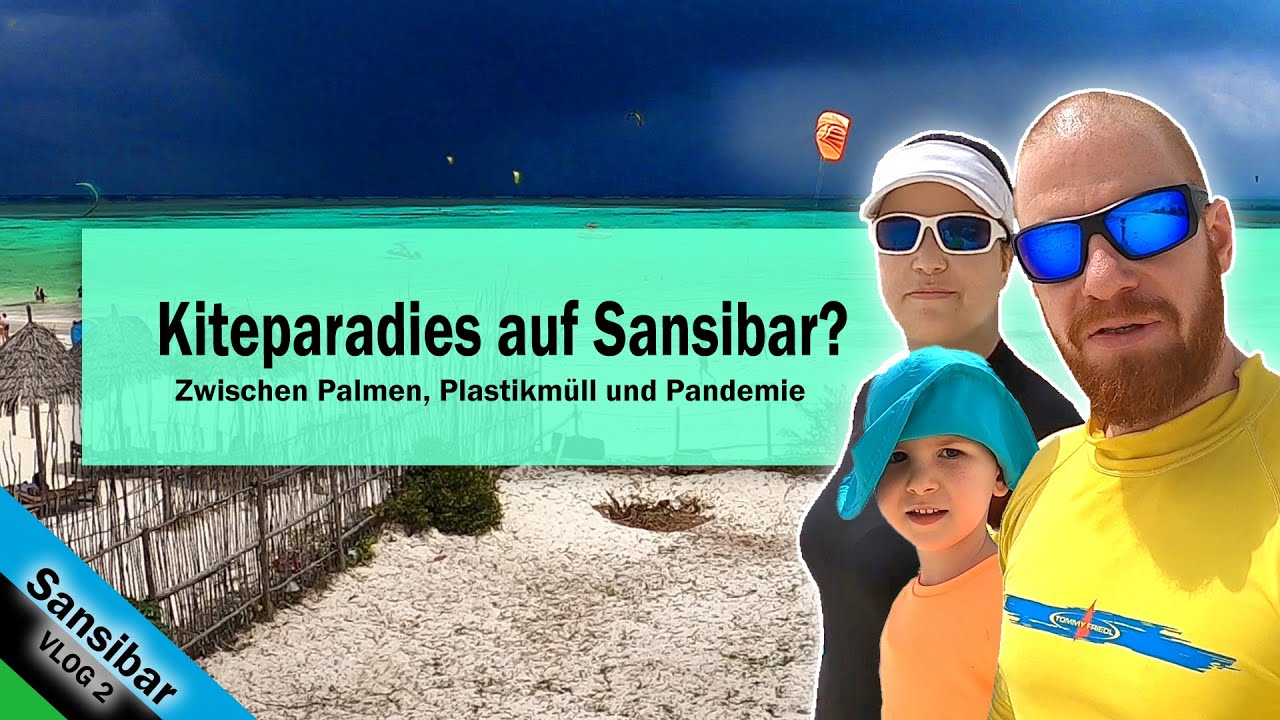 Vlog 2 ● Sansibar 🌴🌊☀️ Kitesurfen und Unterwegs in Paje / Paradiesisches wohnen im White Sands