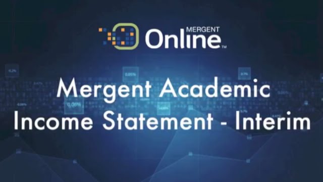 Financial Statements - Income Statement - Interim