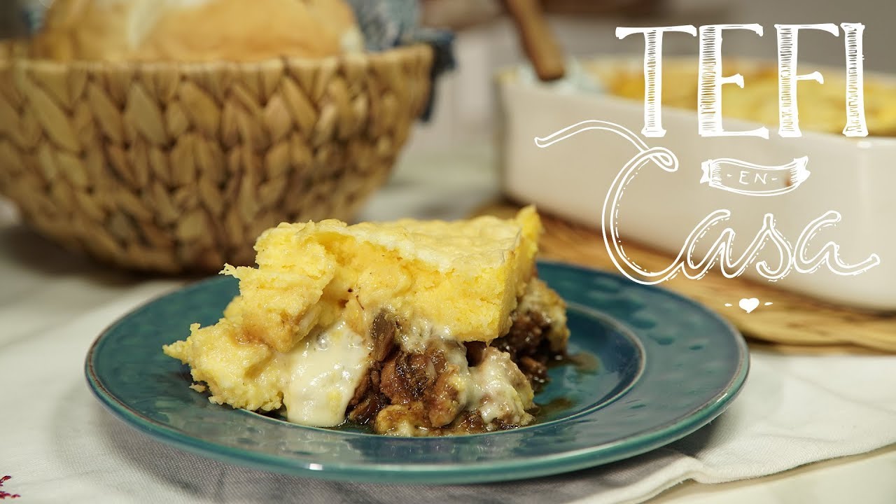 Pastel de Polenta y Pollo Gratinado  | Tefi en Casa