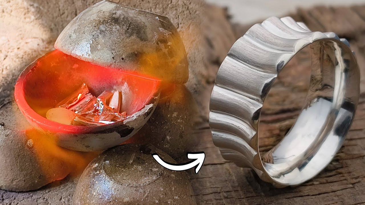 How to Make a Designer Concave Silver Band Ring | Handmade Silver Ring
