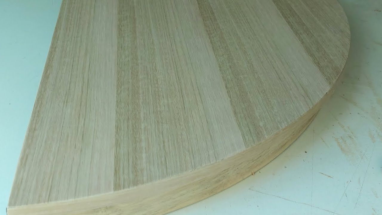 COMO instalar chapa de madera natural en tablero de mdf . (f&aacute;cil) #woodworking #woodart #diy