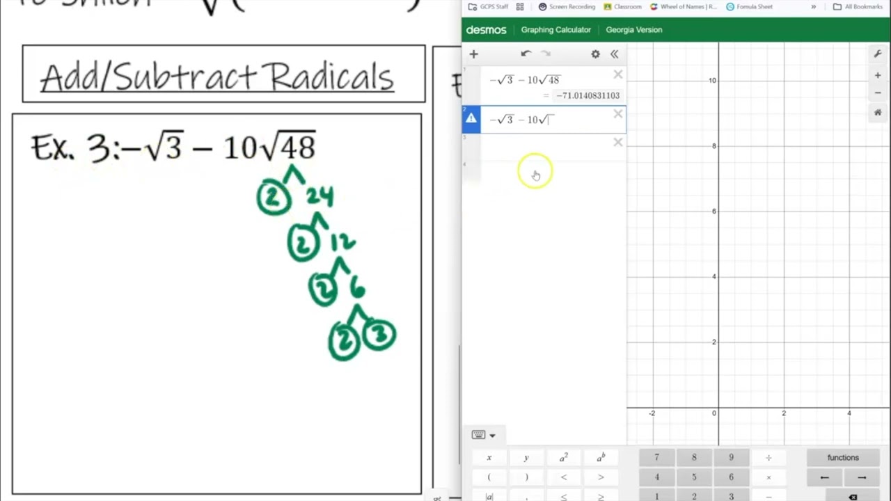 + and   Radicals Review