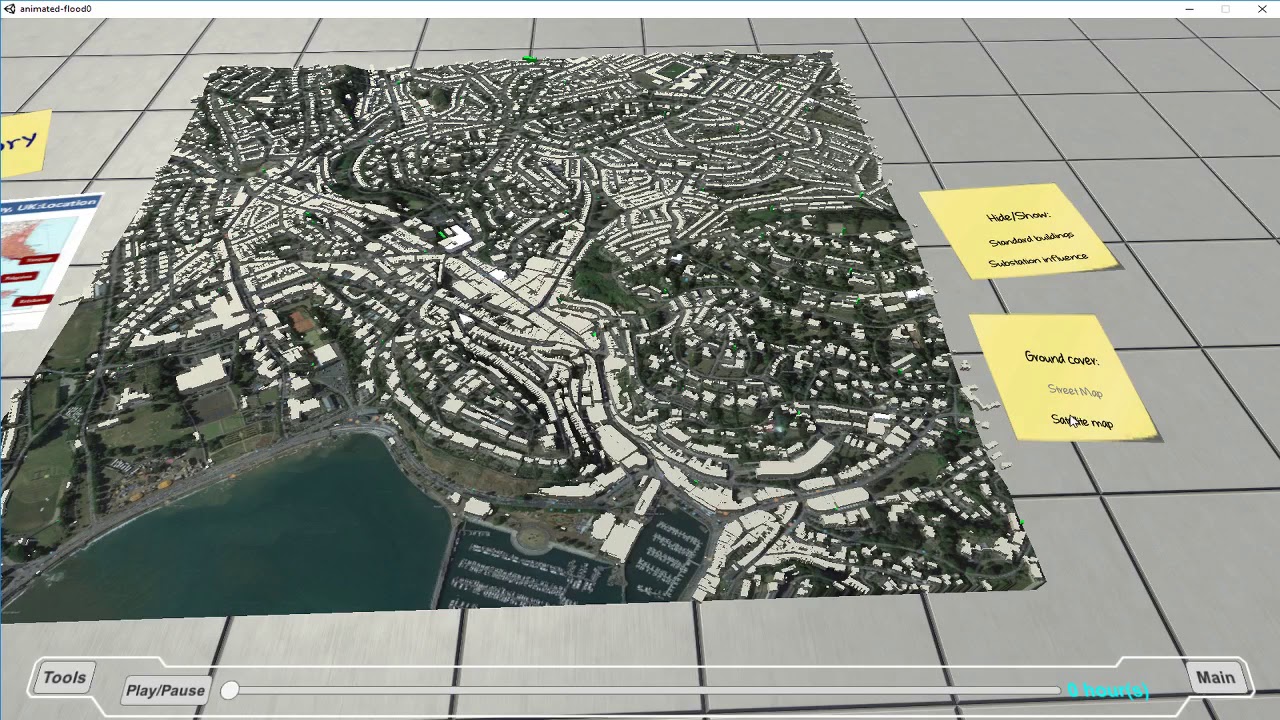 Torbay flood visualisation - infrastructure failure