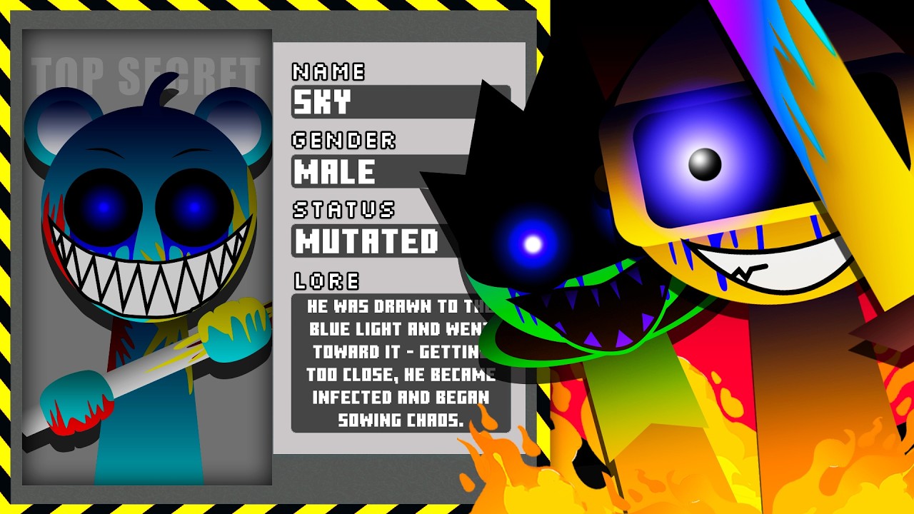 Sprunki -  SURVIVING TRIO | All Description | LORE | NEW MOD