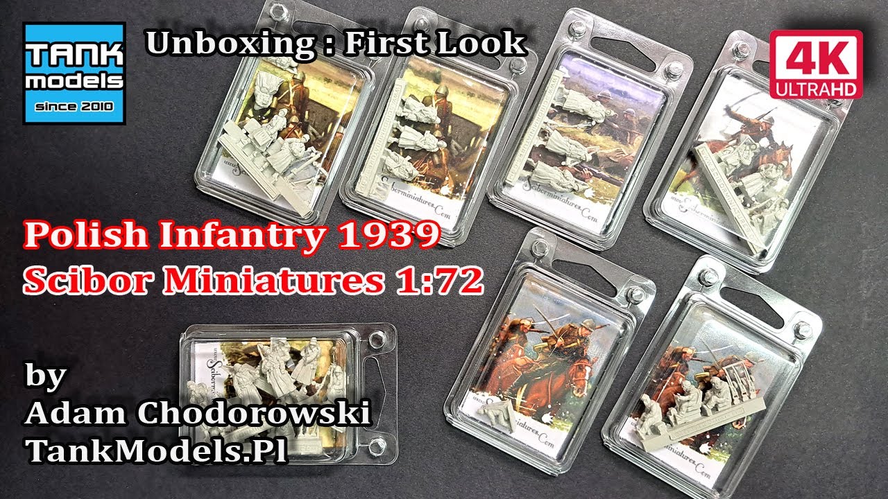 Unboxing 201 - Polish pilots, infantry & mortar wz.31 1939 - Scibor Miniatures 72HM0062-68
