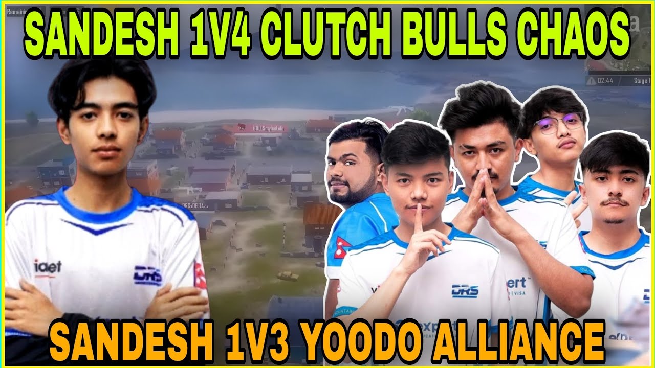DRS Sandesh on Fire 🔥 | Back to Back 1v4 & 1v3 Cluthes | Clash with kvn