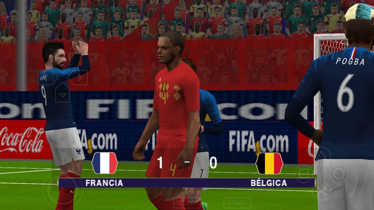 PES 2019 PSP (PPSSPP / iOS / ANDROID) France vs Belgium - World Cup 2018 Russia - 1/2 Final