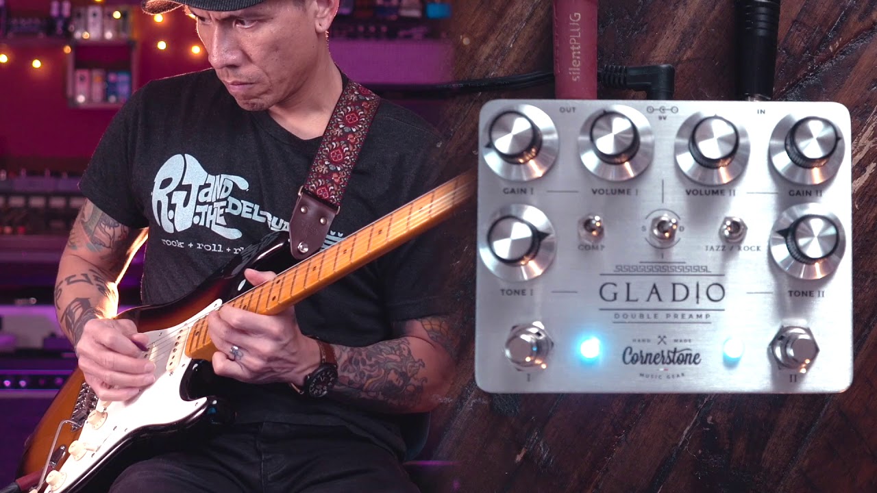 Cornerstone Gladio dual overdrive preamp pedal | Dumble-style tones