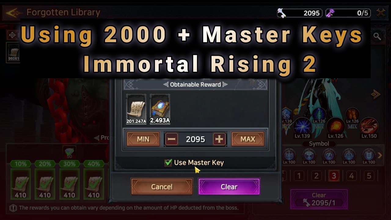 Использование 2000 мастер-ключей в Immortal Rising 2