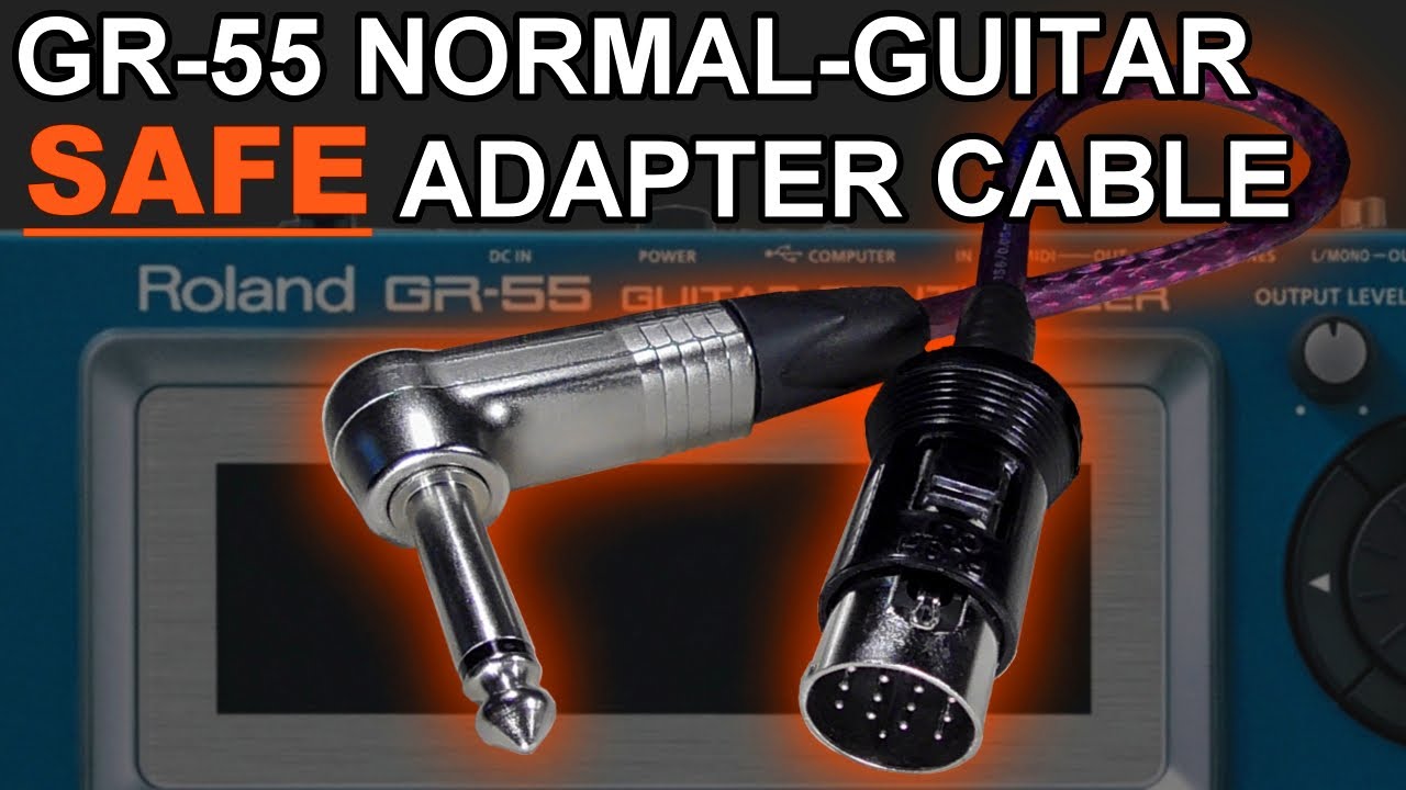 Roland GR-55 Normal-Guitar P7 & P5 (Safe) adapter cable