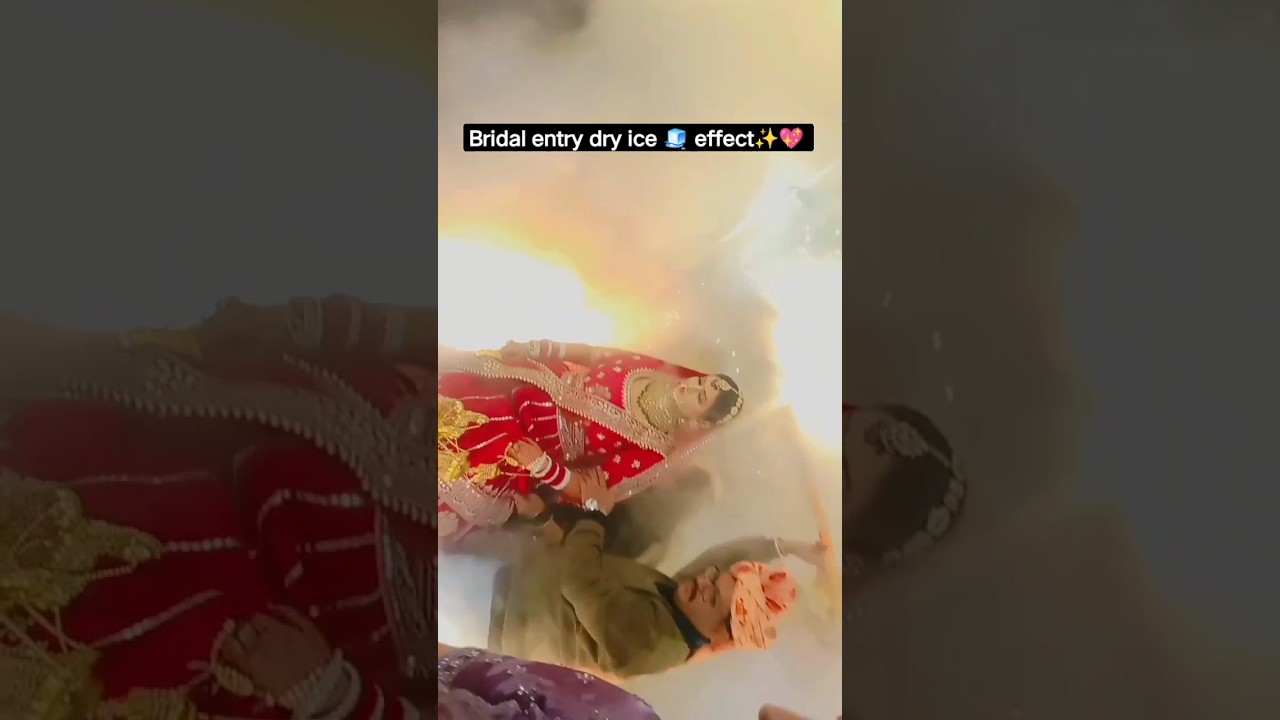 bridal entry dry ice effect 🧊