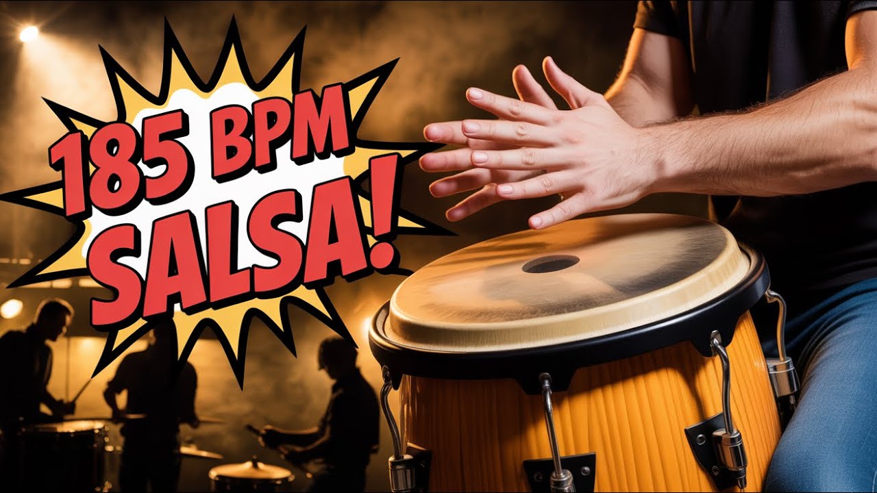 INTENSE Salsa Dura Instrumental Music|10 Minutes Non Stop Practice at 185 BPM|Salsa Rhythm Lab💃