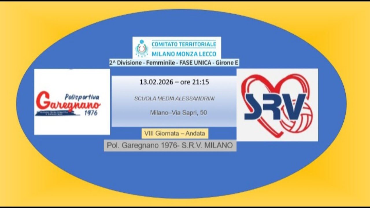 FIPAV 2A Div.: Garegnano-SRV