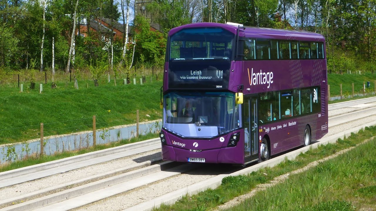 Manchester's Vantage Guided Busway: A Scenic Ride in 4K