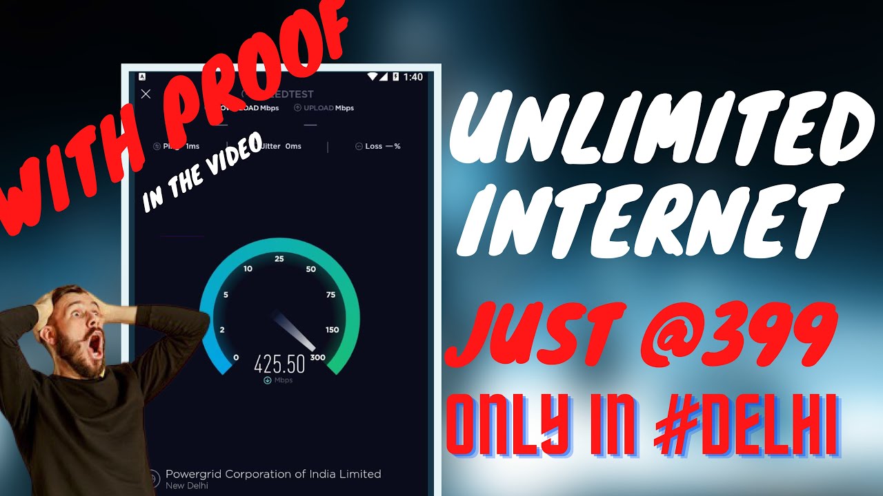 Best Internet Providers in Delhi | 400 Mbps @399 | Internet Provider in Delhi | Internet Speed |