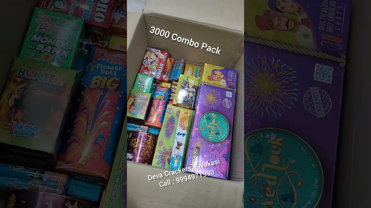 3000 Crackers Combo Pack #shorts #sivakasicrackersshop #onlinecrackers #devacrackers #crackers