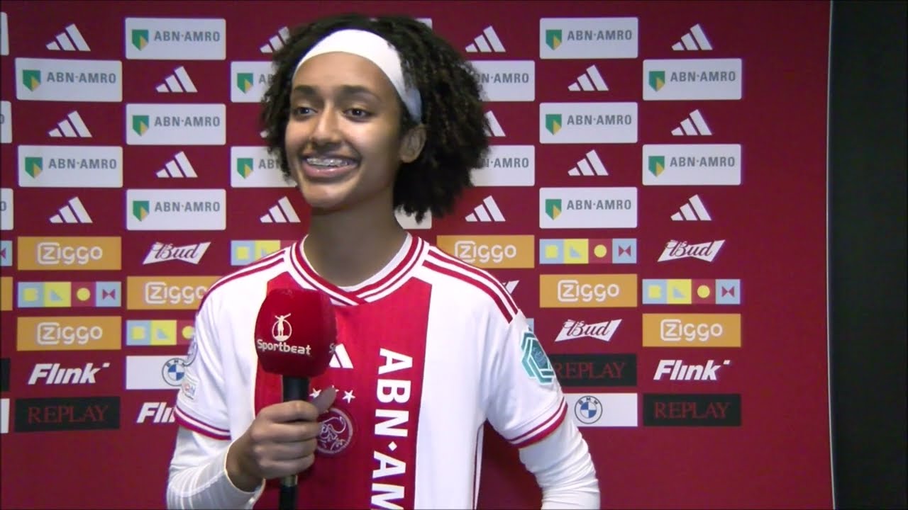 Interview met AFC Ajax speelster Lily Yohannes na de stuntzege in de UEFA Women Champions League