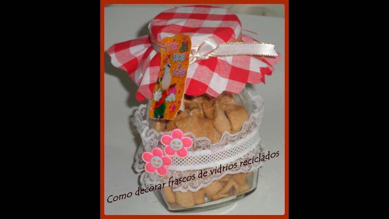 paso a paso de como decorar un frasco reciclado, step by step how to decorate a bottle recycling