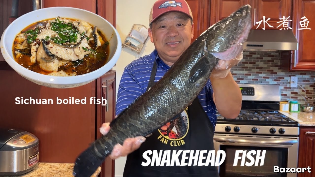 Snakehead fish clean and cook | sichuan boiled fish | 水煮鱼