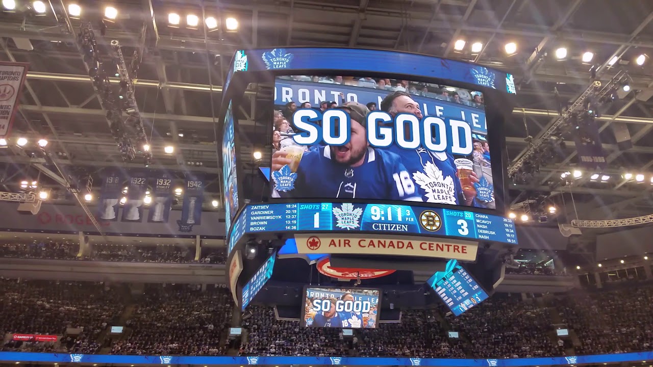 Sweet Caroline at Leafs and Bruins playoff game