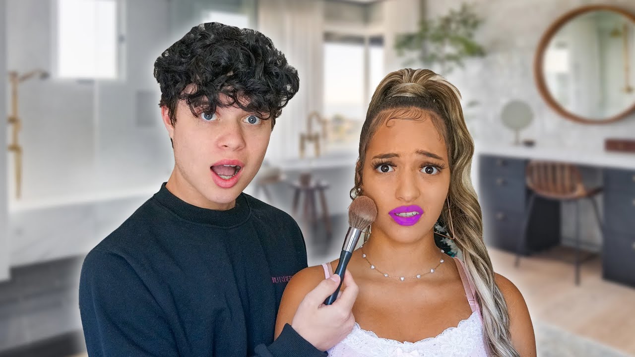 My Boyfriend does my Makeup | ALECTRA and JAKOB