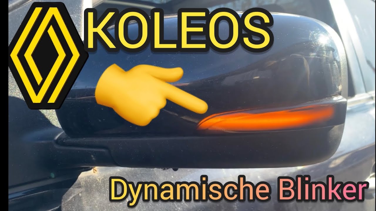 Spiegelblinker (dynamisch) tauschen.  Aliexpress Seitenblinker Blinker schwarz Renault Koleos