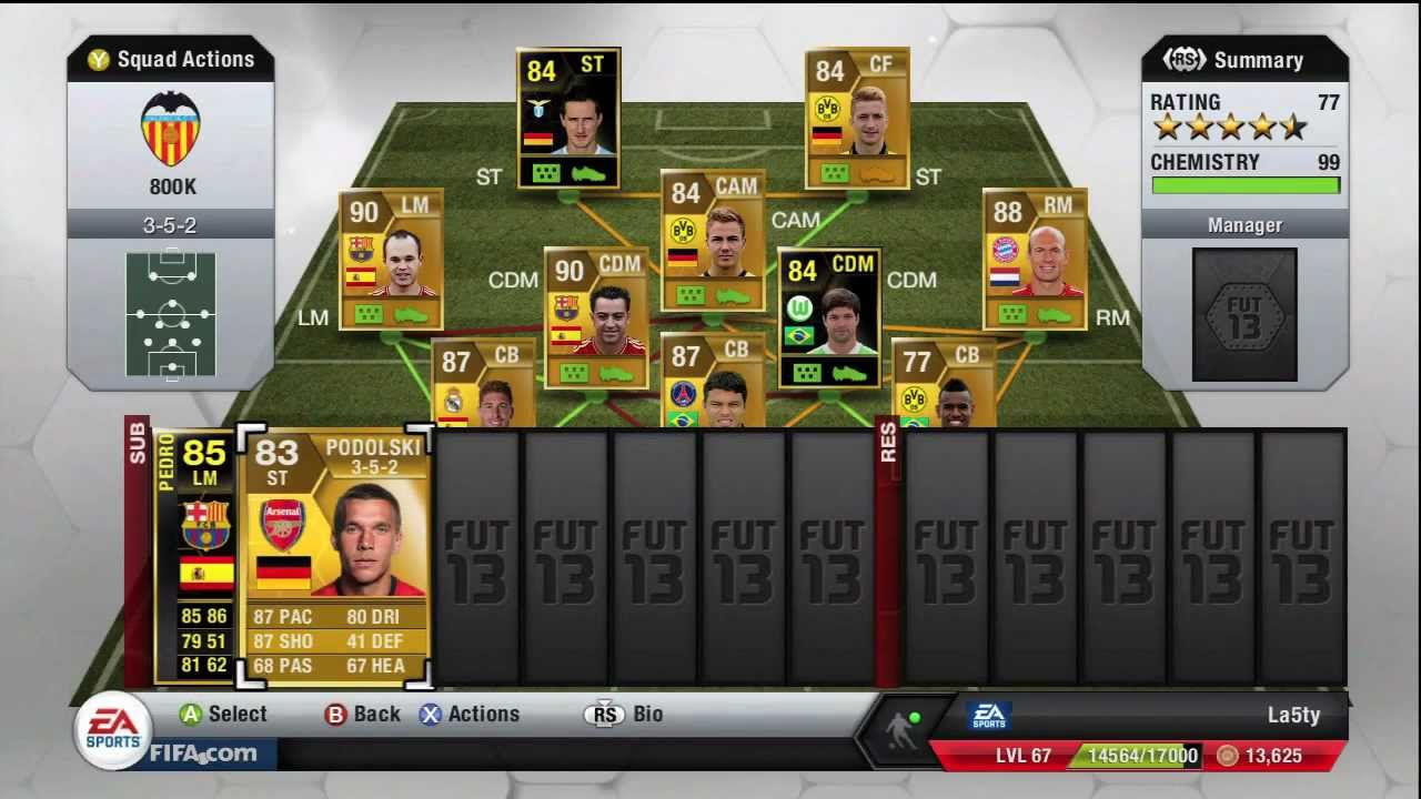 88 Robben! 800K Hybrid Team - FIFA 13 Ultimate Team