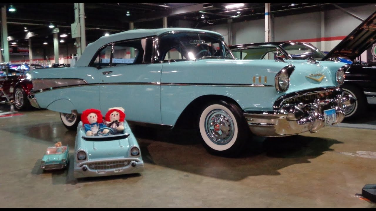 1957 Chevrolet Bel Air Convertible Larkspur Blue & 283 Engine Sounds My Car Story with Lou Costabile