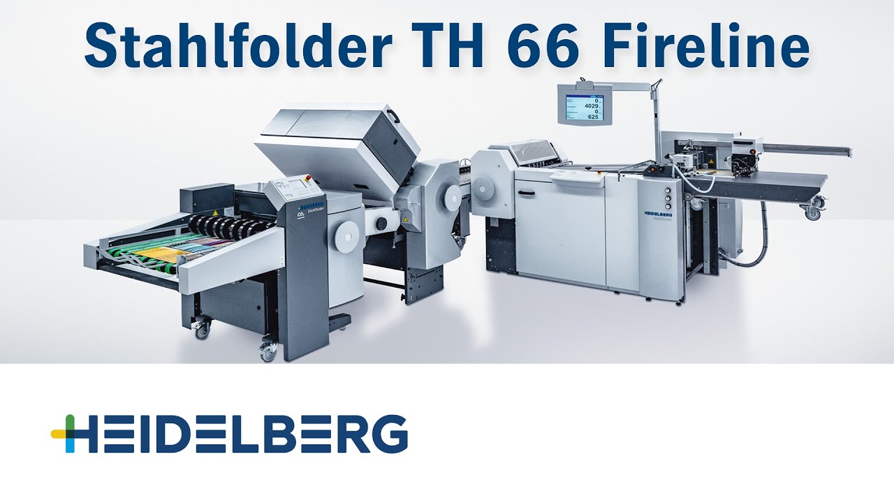 Stahlfolder TH 66 Fireline - Falzen und Schneiden f&uuml;r den Digitaldruck.