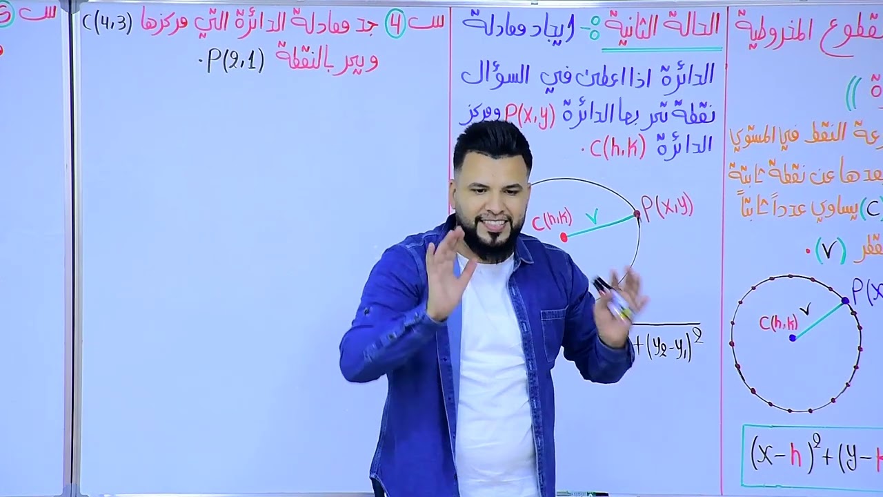 رياضيات الخامس العلمي /الفصل الثالث/ الدائرة / محاضرة2/ المنهج الجديد 2024