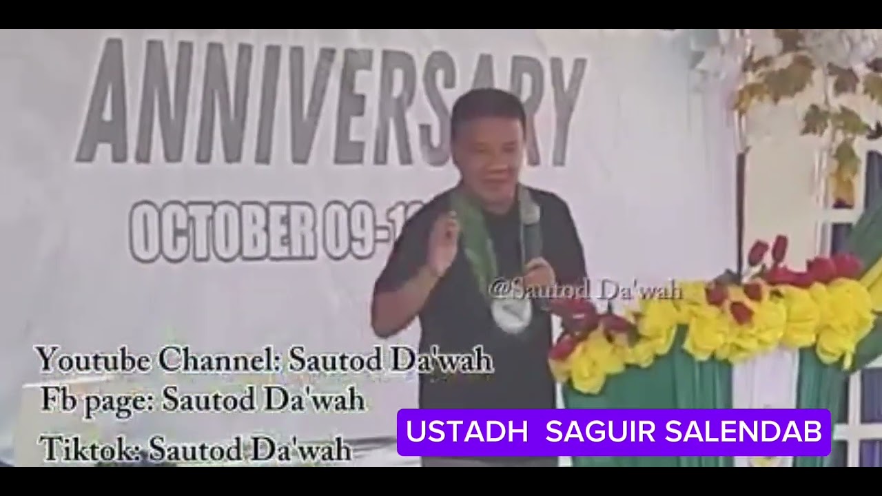 USTADH SAGUIR SALENDAB | ISLAMIC SYMPOSIUM| MUNICIPALITY OF LIGAWASAN