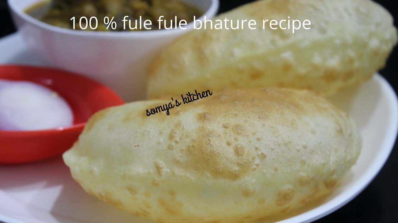 100%फूले फूले भटूरे वो भी बिना बेकिंग पाउडर के-Recipe step by step for beginners by somya's kitchen