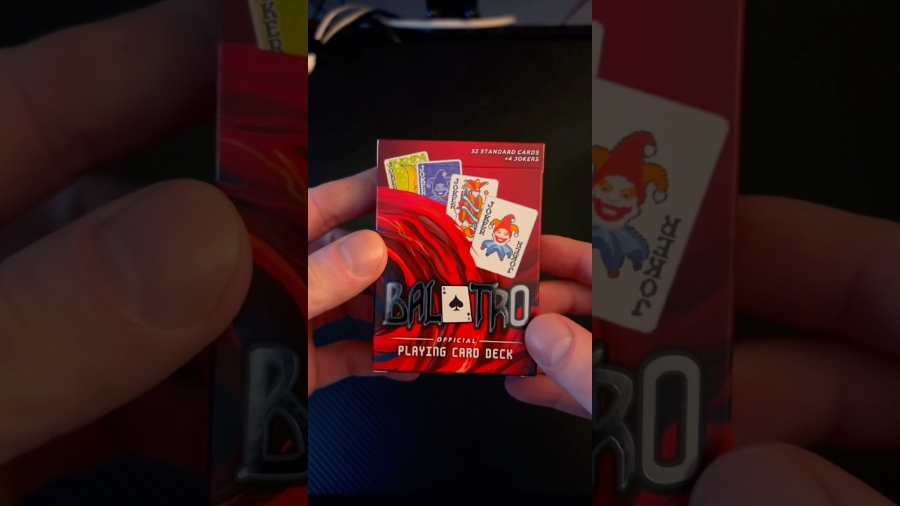 Unboxing Balatro playing cards from Fangamer #balatro #nintendo #nintendoswitch #gaming #ps5 #indie