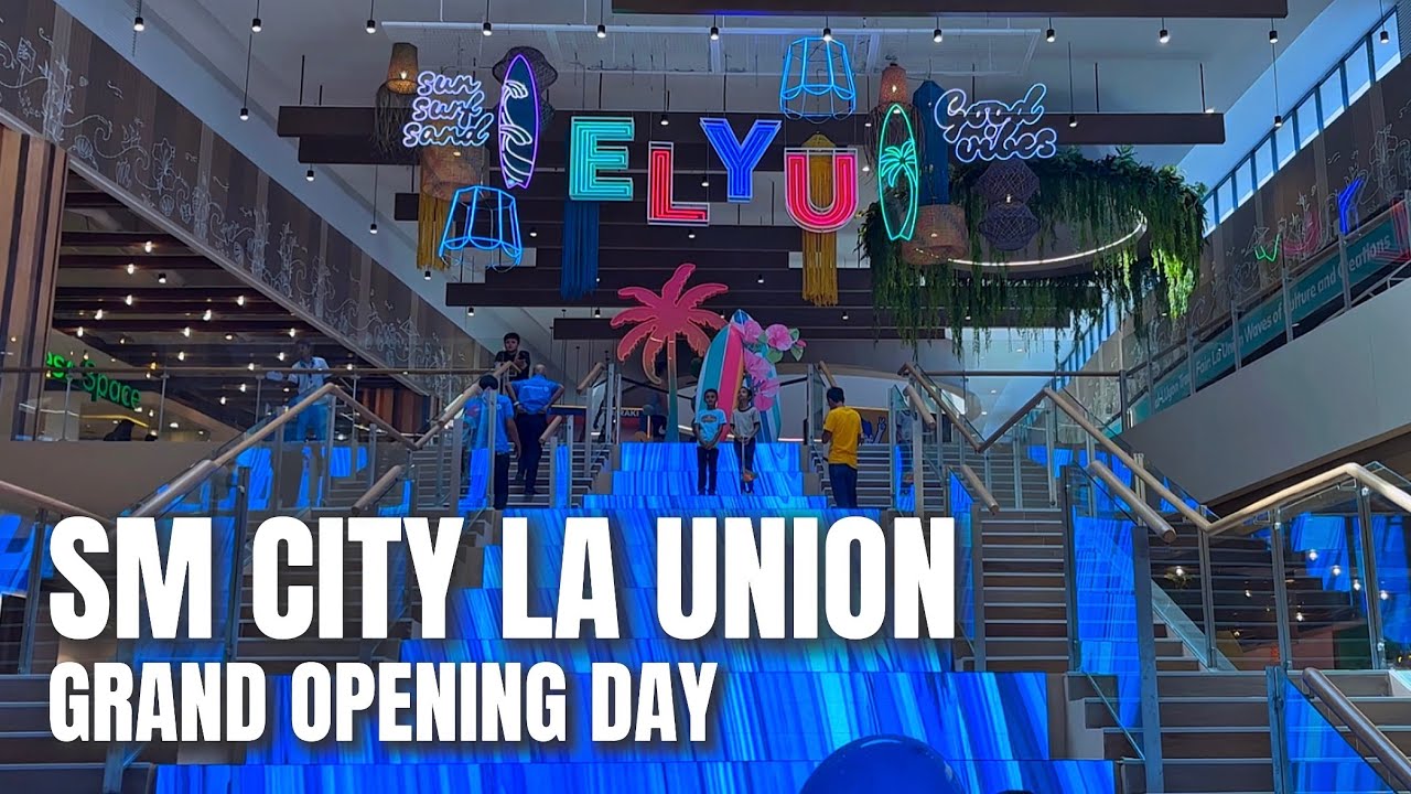 [4K HDR] SM City La Union Grand Opening Day | Full Walking Tour Inside the 89th SM Supermall