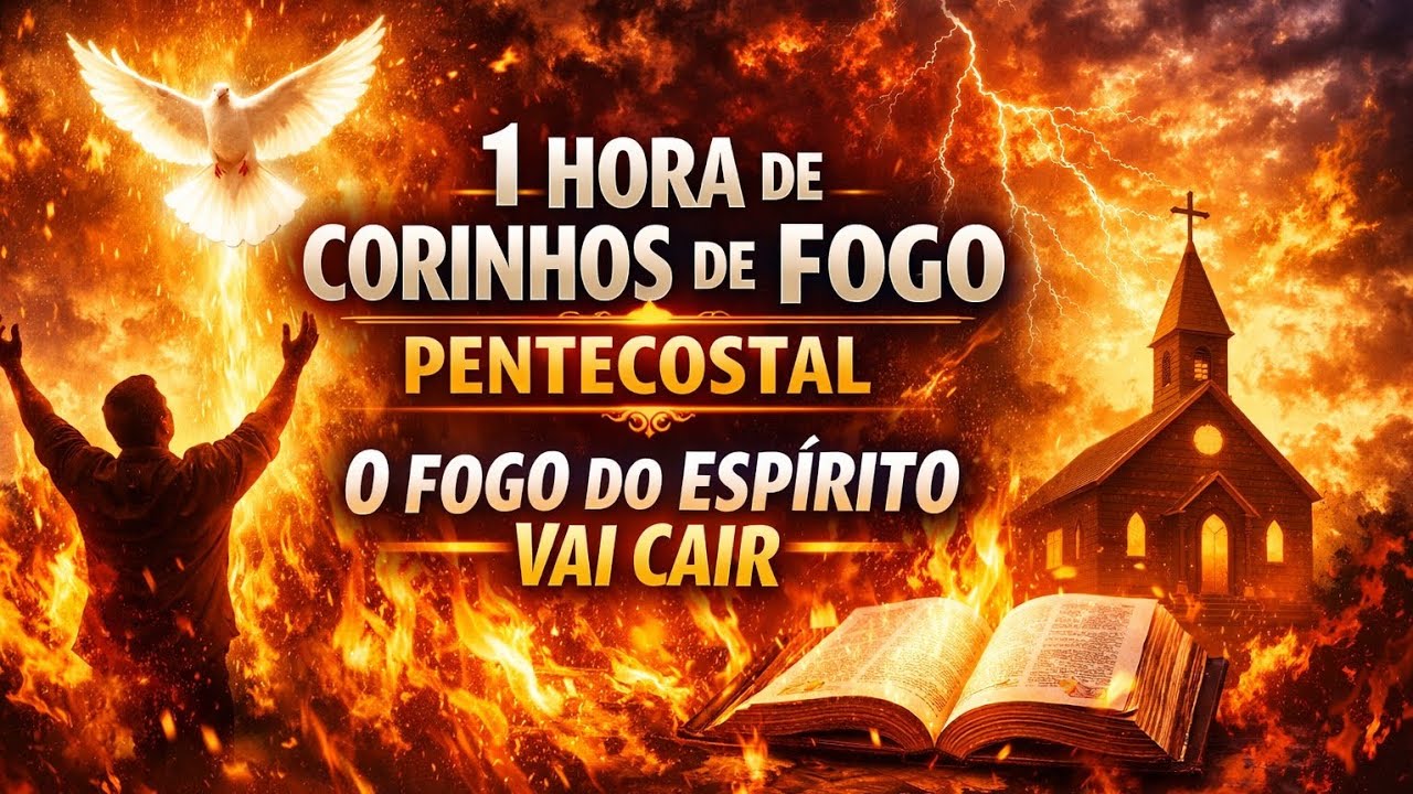 1 Hora de Corinhos de Fogo Pentecostal/O Fogo Do Espírito Vai Cair /Pastor Marcio Boldrini