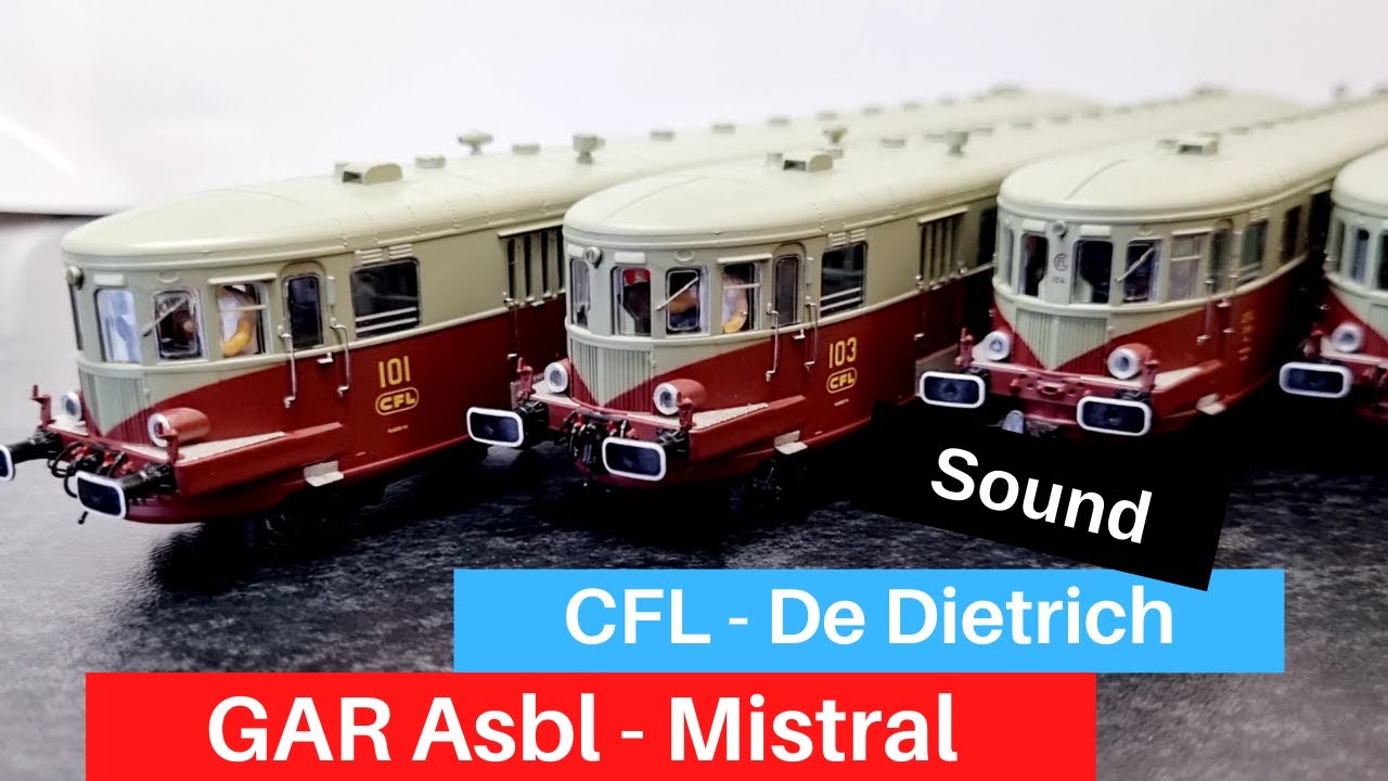 Autorail CFL De Dietrich Z100 - Mistral GAR