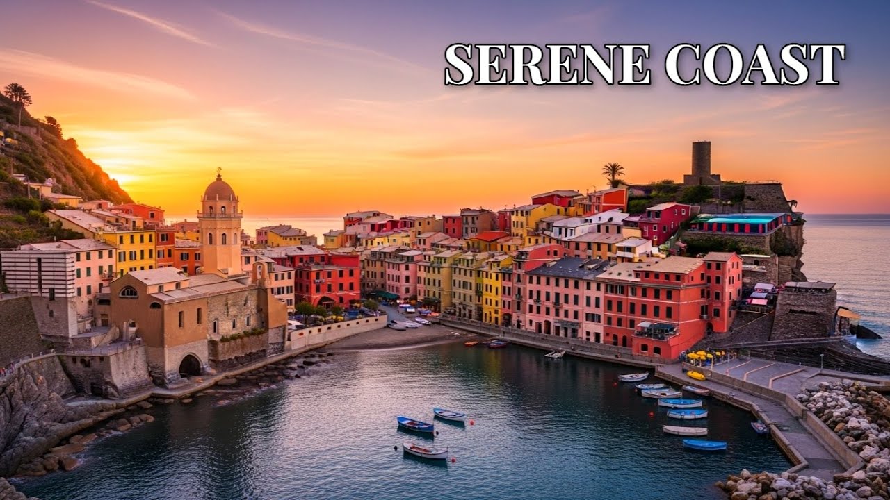 Amalfi Coast Golden Hour Music 🎶 Italian Relaxation 2+ Hours