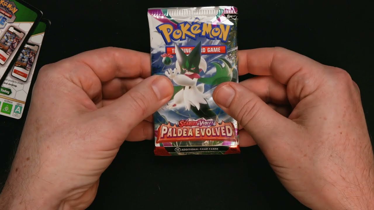 [ASMR] Opening 10 Packs of Pokemon - Paldea Evolved (Soft Spoken)
