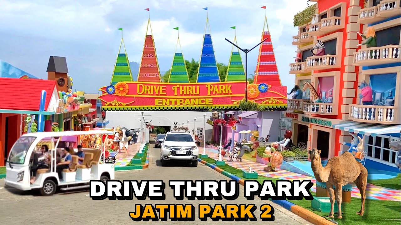 DRIVE THRU PARK JATIM PARK 2 BATU MALANG TERBARU FULL REVIEW DRIVE THRU PARK BATU MALANG