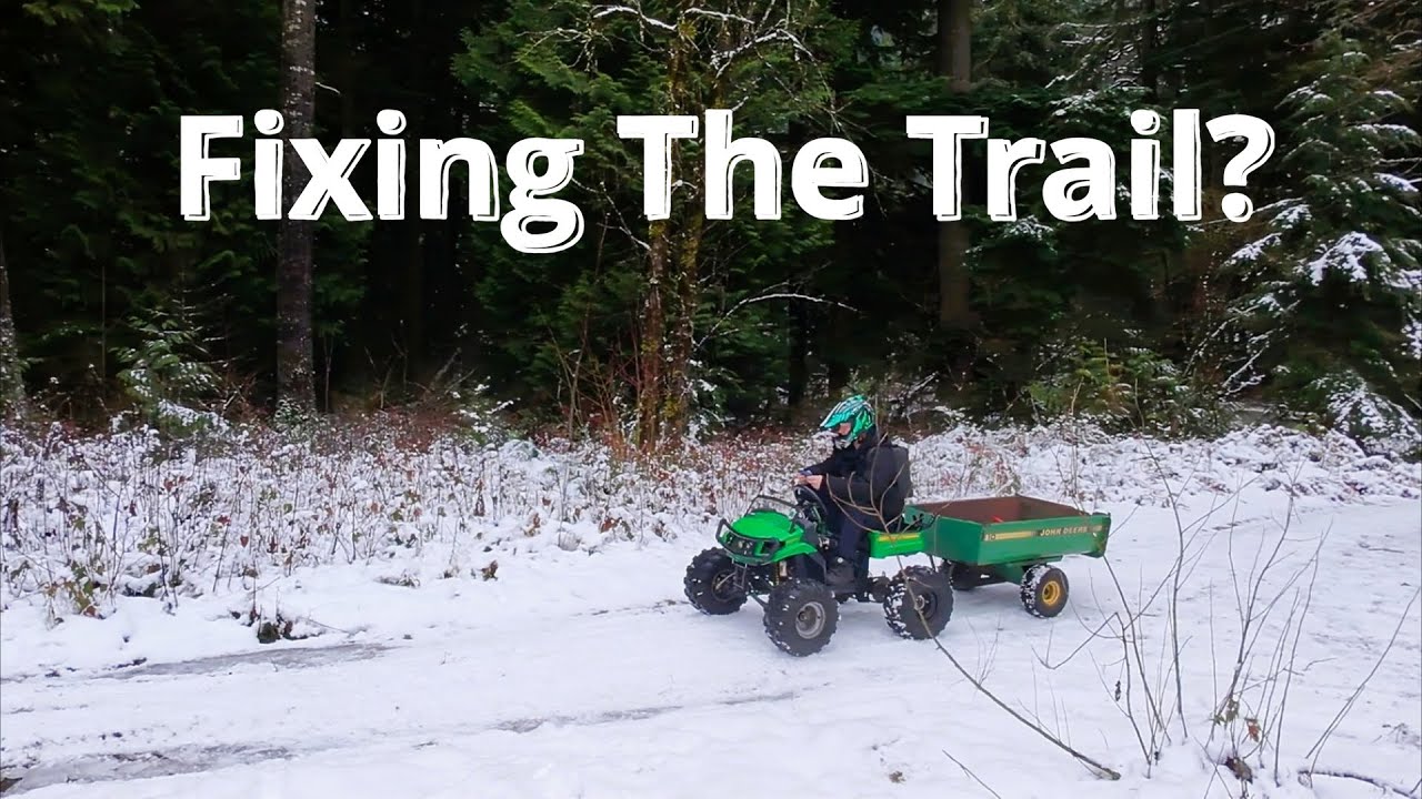 Frozen Woods Trail Clearing To Sand Pit
